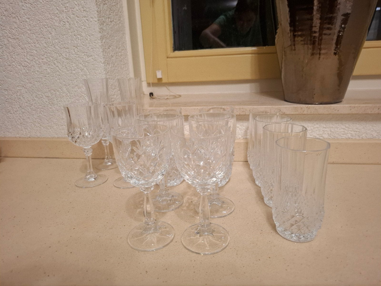 Longchamp kristalgeslepen servies - Cristal d'Arques, Ophalen