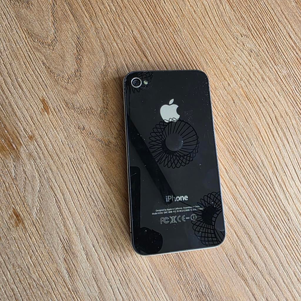 iPhone 4 zwart, Telecommunicatie, Mobiele telefoons | Apple iPhone, Gebruikt, Zwart, 32 GB, Ophalen of Verzenden