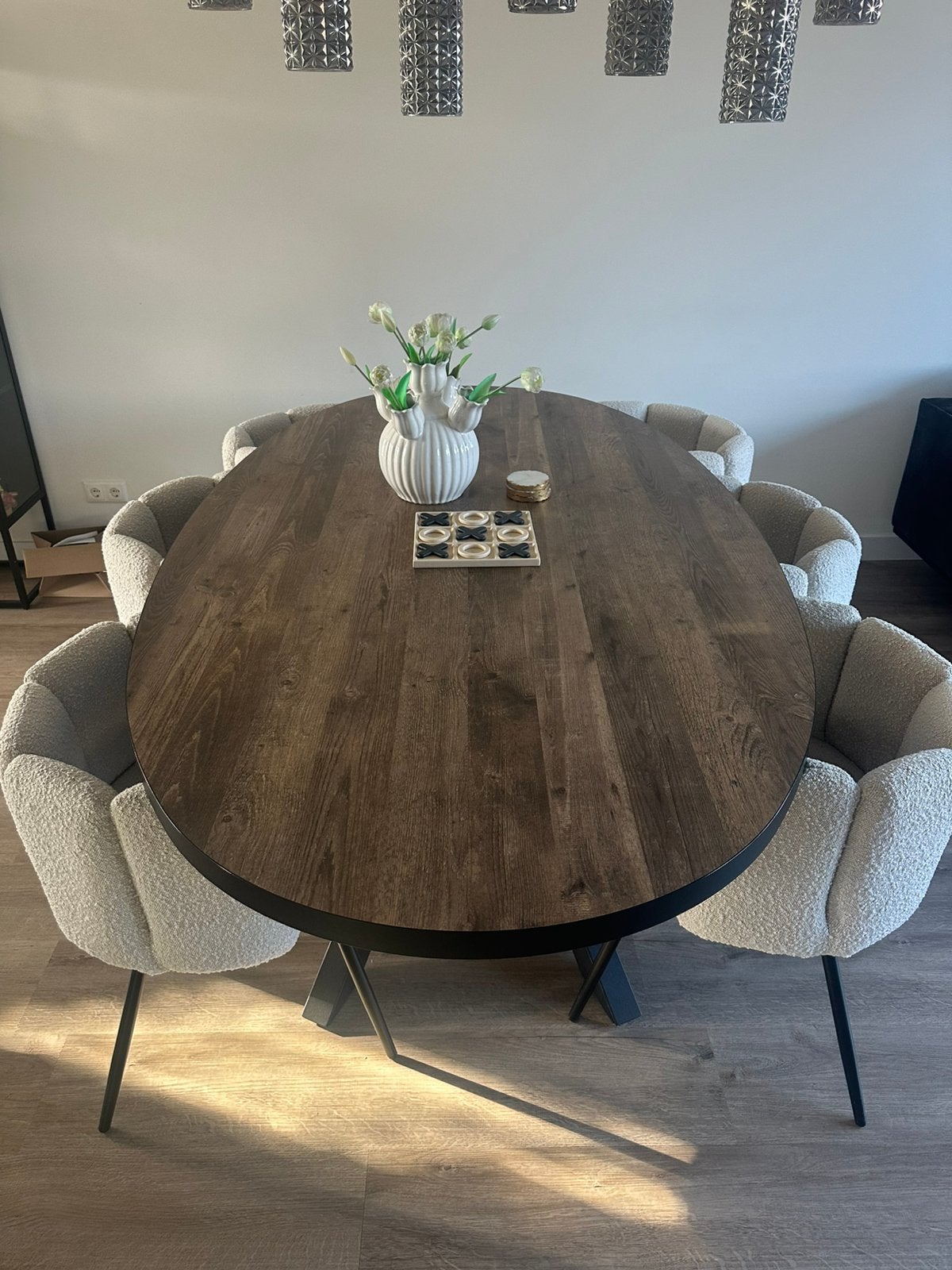 Eettafel, Huis en Inrichting, Ophalen, Kunststof, 100 tot 150 cm, 200 cm of meer