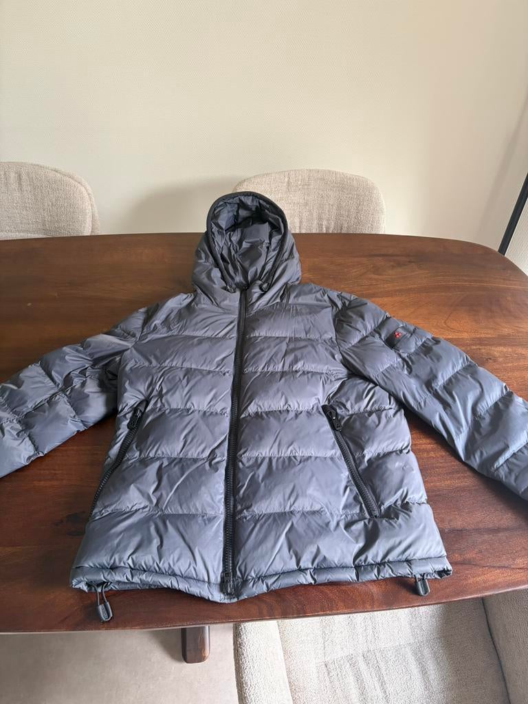 Peuterey winterjas Donkergrijs Maat L, Kleding | Heren, Jassen | Winter, Ophalen of Verzenden, Zo goed als nieuw, Maat 52/54 (L)
