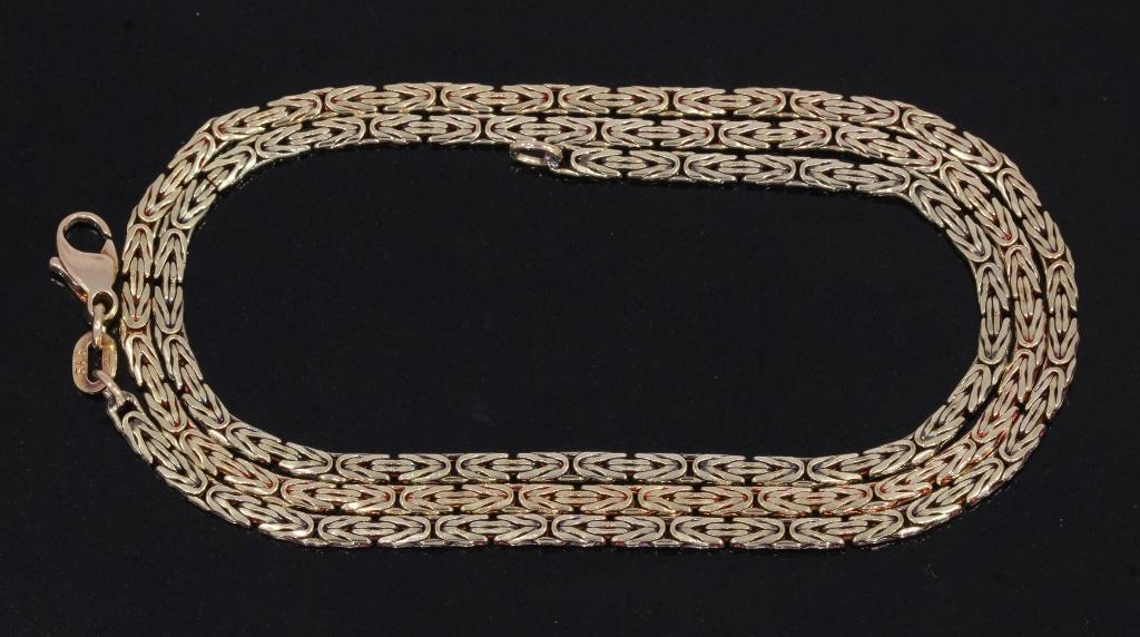 Konings ketting 14k goud dames collier 46cm luxe schakel, Sieraden, Tassen en Uiterlijk, Kettingen, Voordeelsieraden, Verzenden
