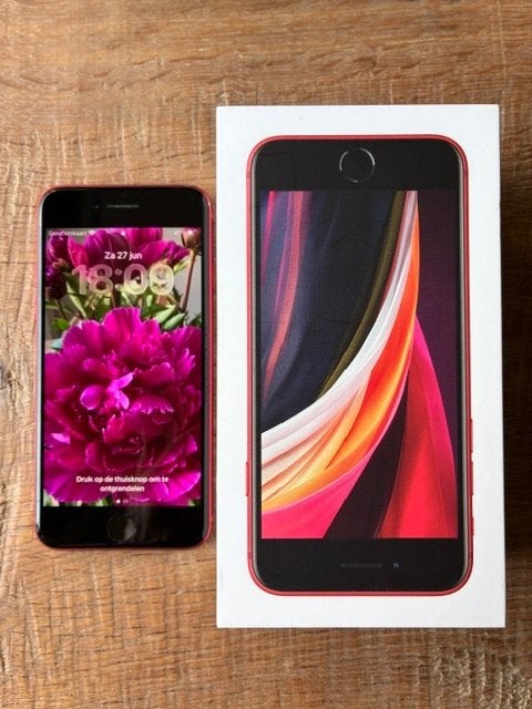 Apple iphone SE 128 Gb, rood, Telecommunicatie, Mobiele telefoons | Apple iPhone, Ophalen, Zonder simlock, IPhone SE (2020), Zonder abonnement