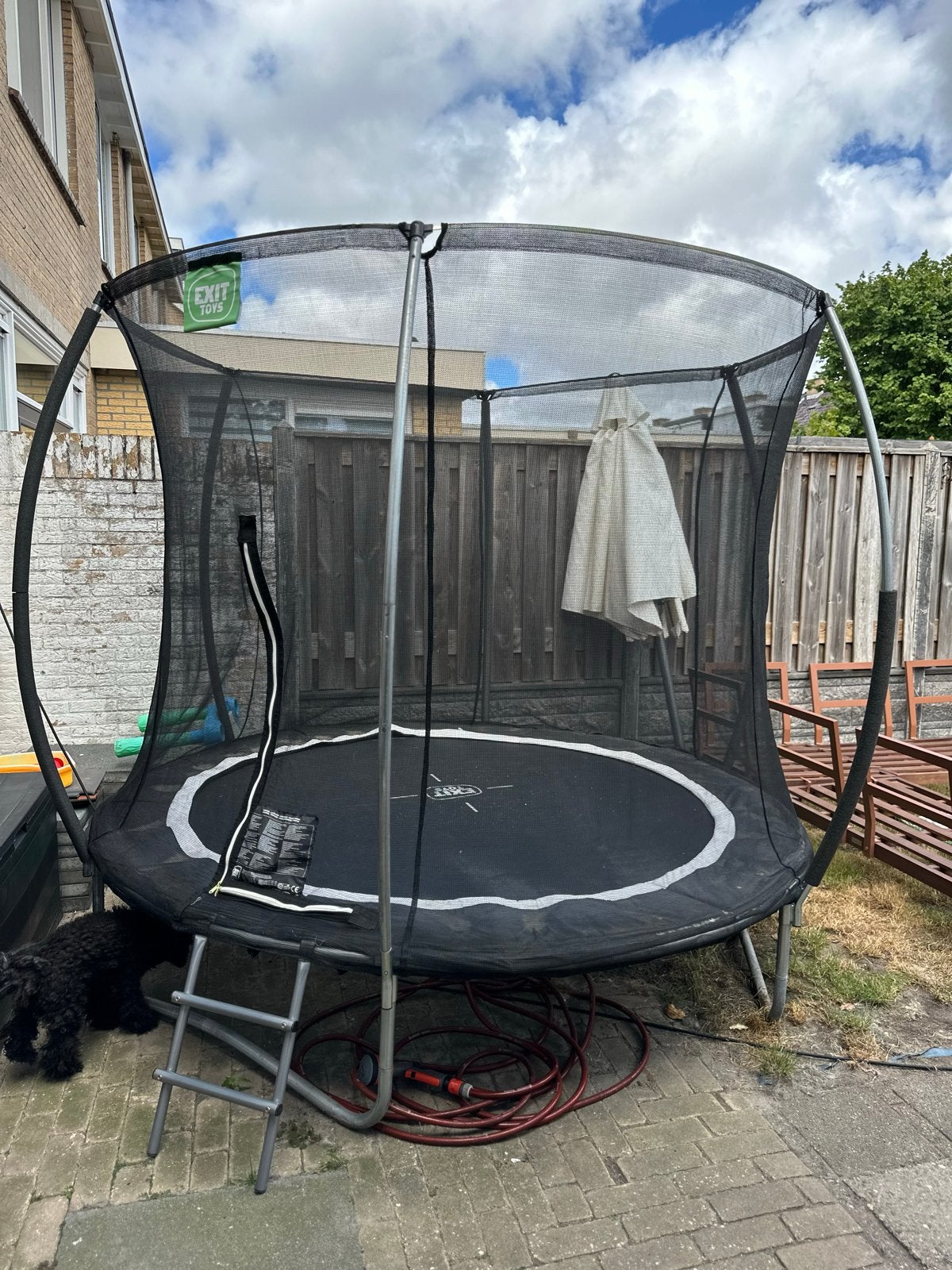 Exit trampoline 3,05 meter, Kinderen en Baby's, Speelgoed | Buiten | Trampolines, Ophalen, Gebruikt