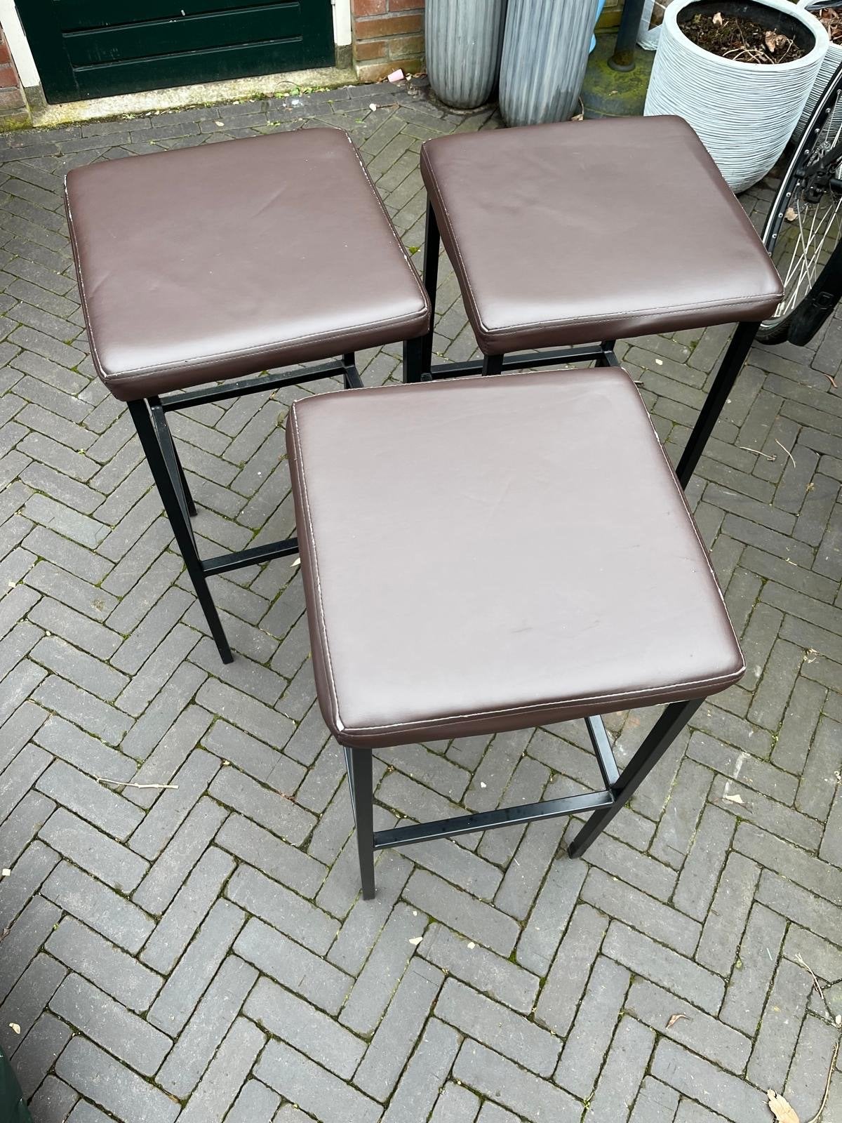 6 barkrukken nog in goede staat 78 cm hoog, Huis en Inrichting, Barkrukken, 3 krukken, Ophalen, Gebruikt, 60 tot 90 cm