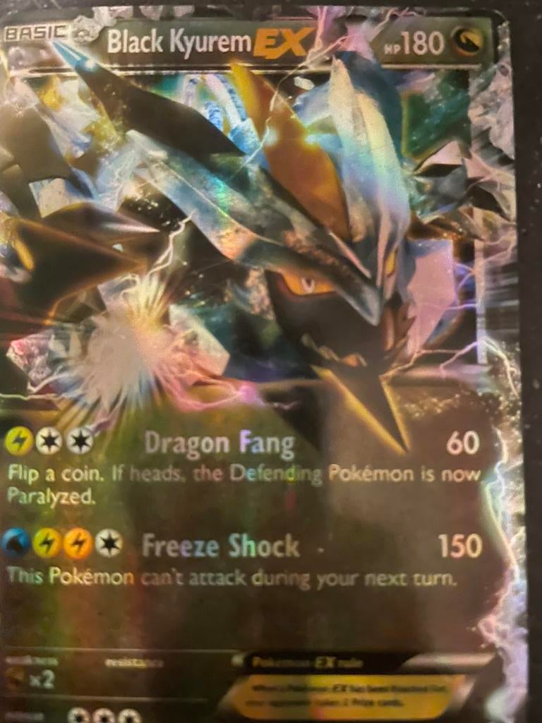 Pokémonkaart Black kuyurem, Ophalen, Zo goed als nieuw, Losse kaart