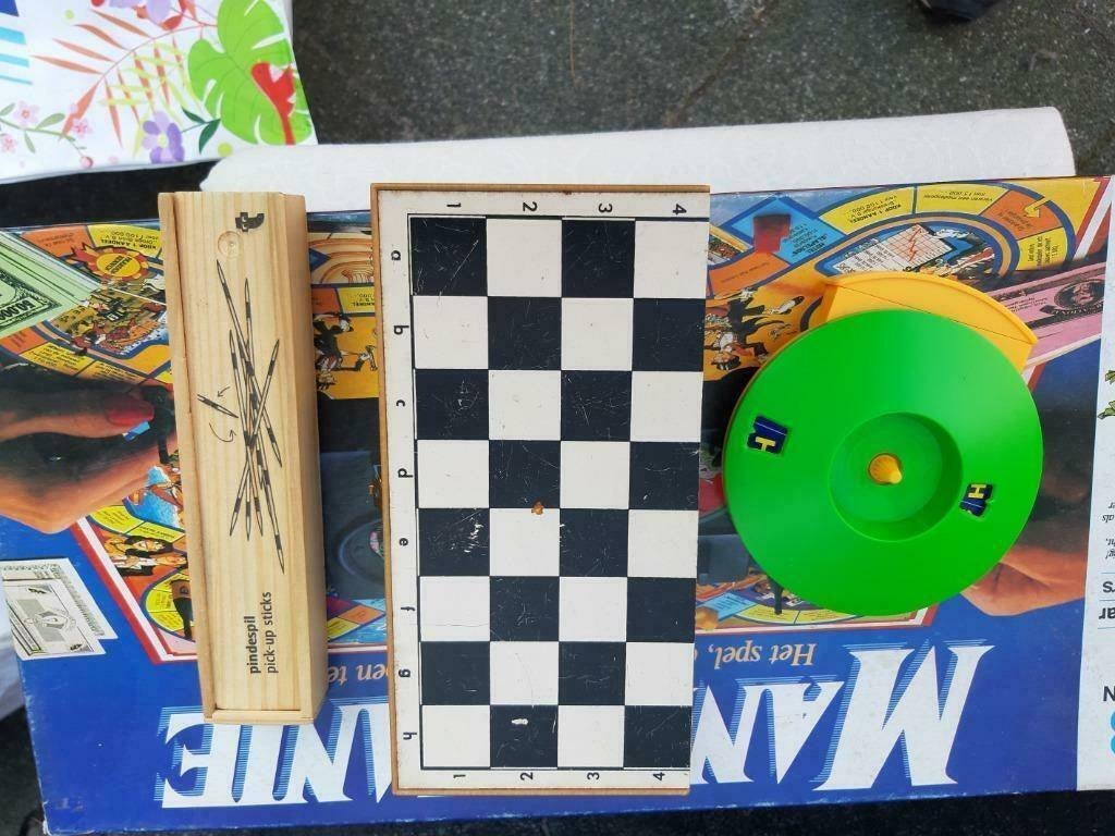 Pindelspil, Schaakspel 2 soorten, domino, etc, Hobby en Vrije tijd, Gezelschapsspellen | Bordspellen, Een of twee spelers, Ophalen