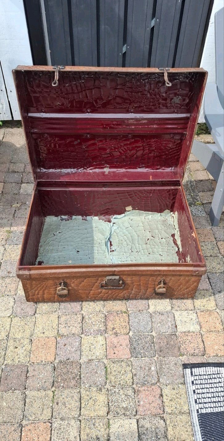 oude reiskoffer van JBC, Antiek en Kunst, Curiosa en Brocante, Ophalen