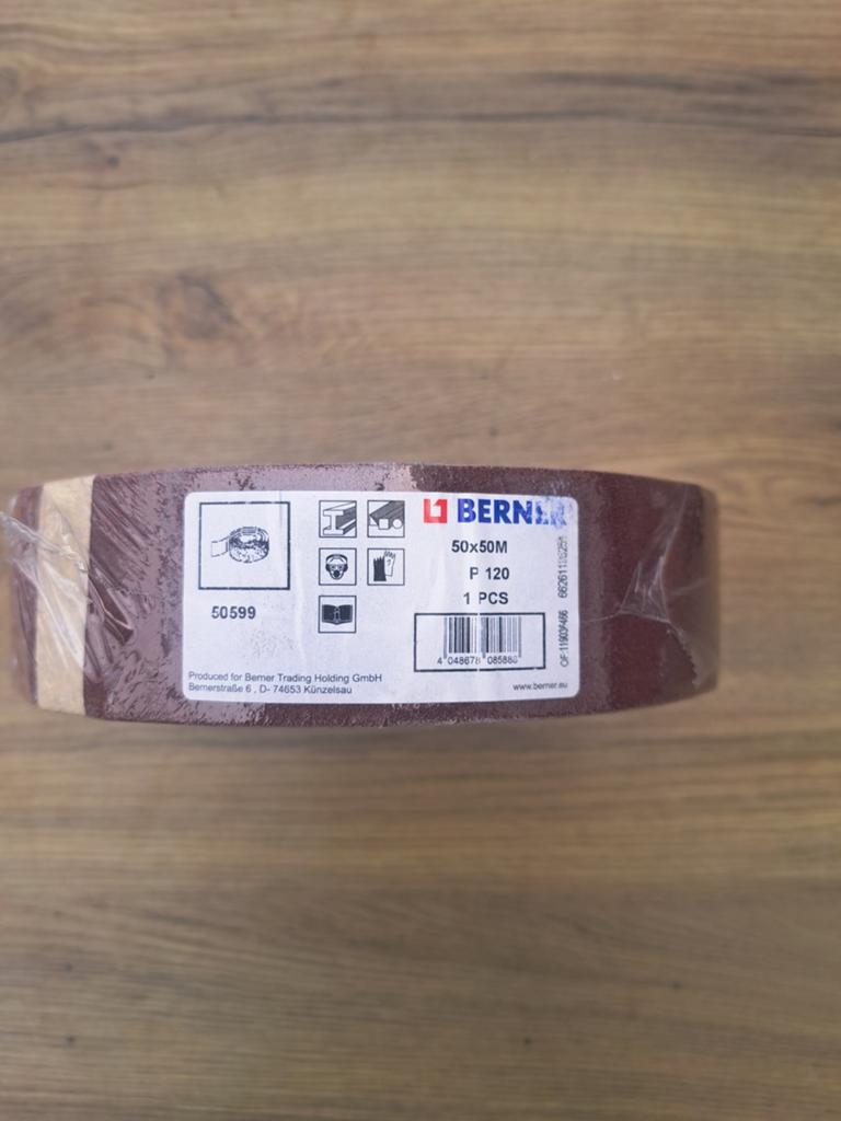 Berner Schuurrol 50mm x 50m P120 - Nieuw, Ophalen, Nieuw