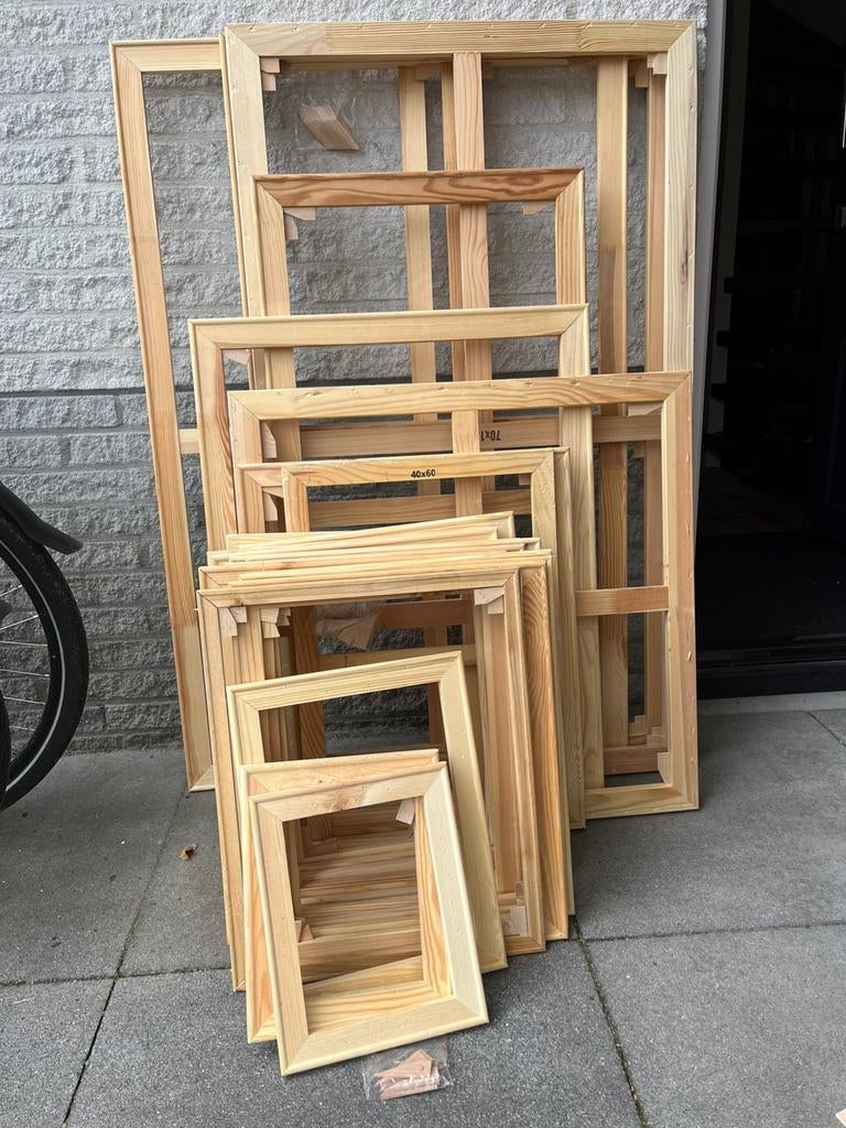 Opspanframes voor canvas doek, Ophalen, Zo goed als nieuw, Schilderij, 75 cm of meer