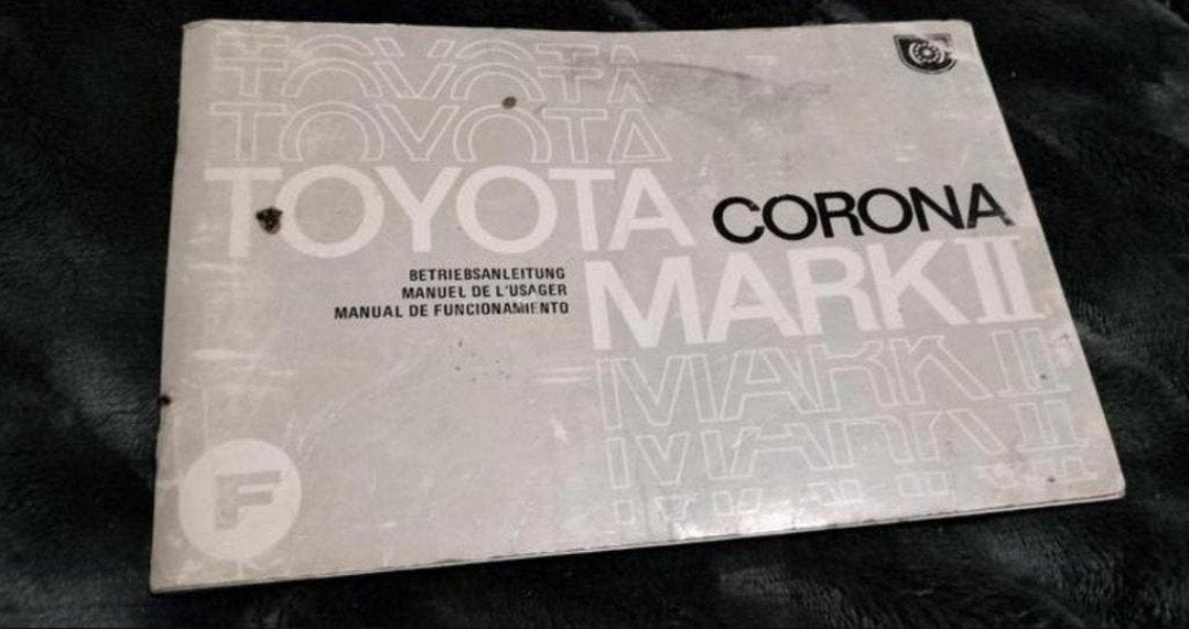 TOYOTA CORONA MK 2 handleiding 142 blz..zeldzaam, Ophalen of Verzenden