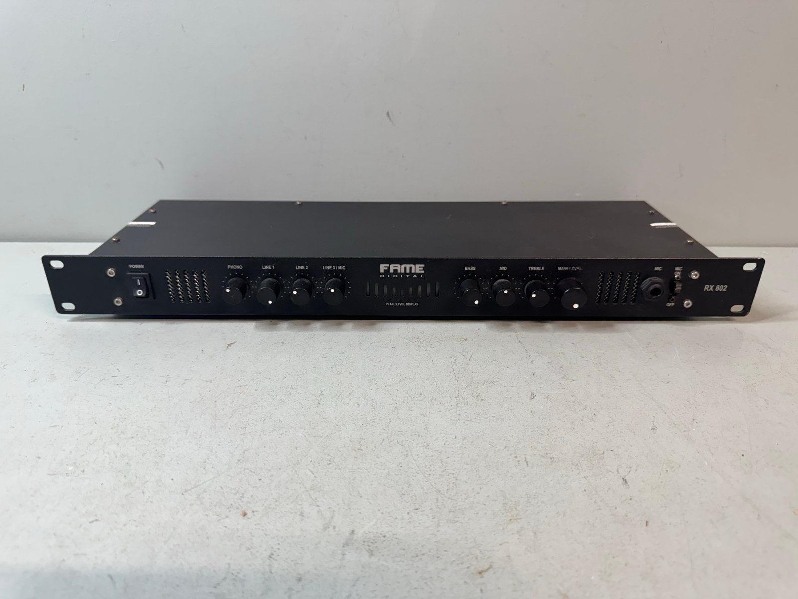 Fame Digital RX 802 Rack Mixer - Gebruikt, Gebruikt, Minder dan 5 kanalen, ?, Microfooningang