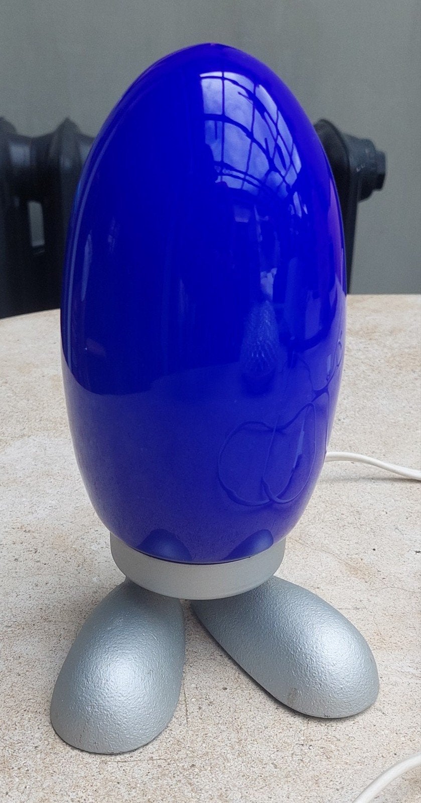 Vintage IKEA Fjorton tafel lamp - Blauw Ei Design, Huis en Inrichting, Ophalen of Verzenden, Gebruikt, Modern, Speels