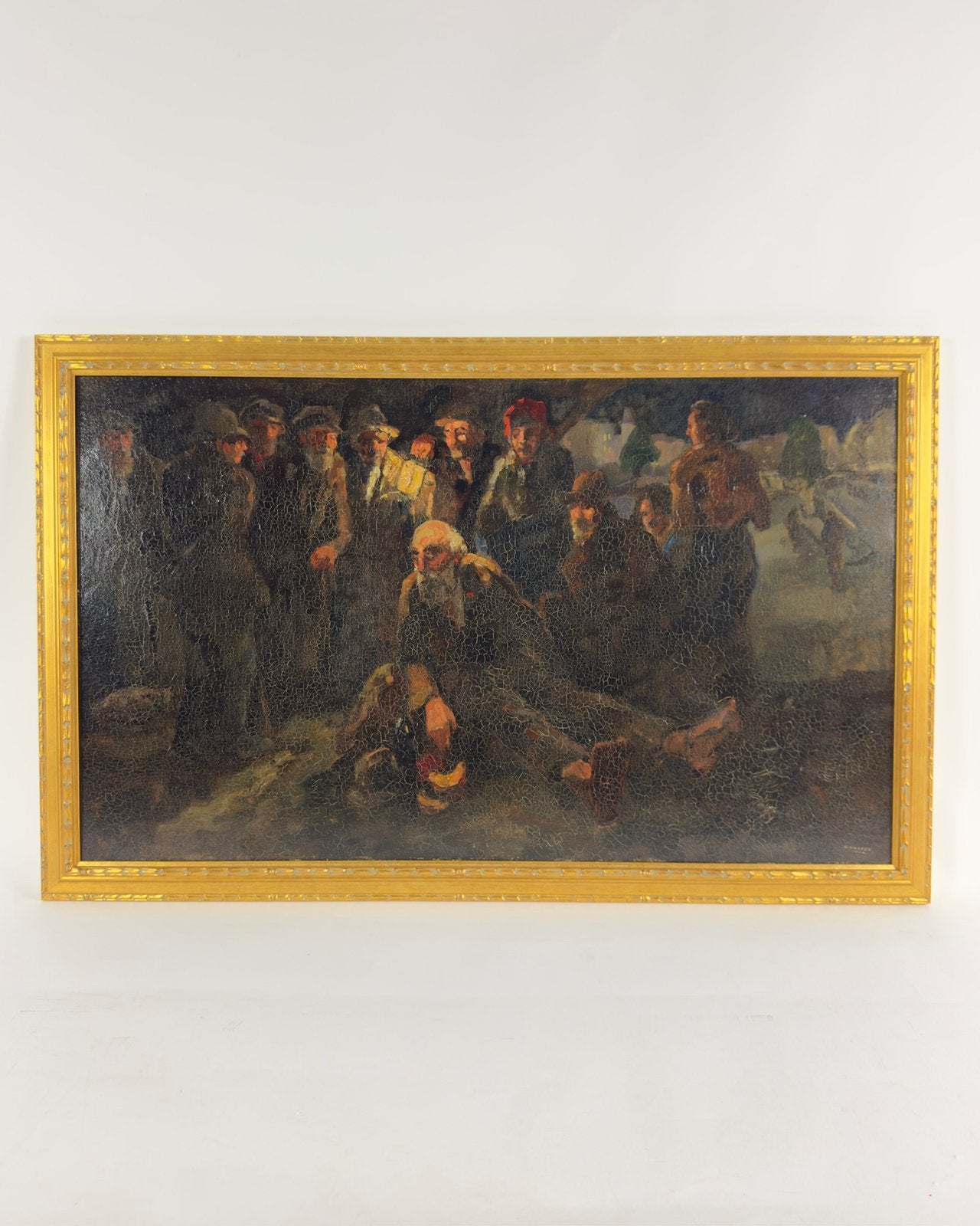 Cor Noltee - Bijeenkomst (1903-1967) | 110 x 70 cm, Antiek en Kunst, Kunst | Schilderijen | Klassiek, Ophalen, Doek, Portret of Personen