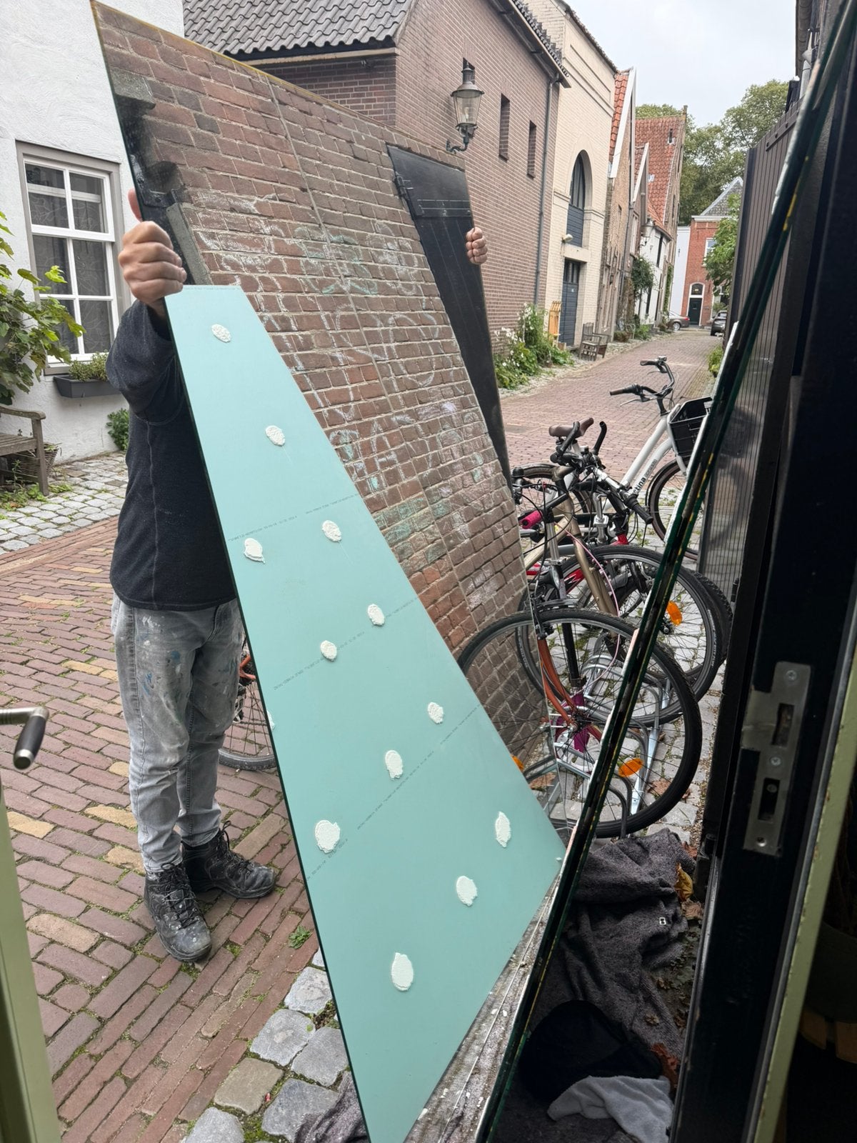3x Saint-Gobain spiegel professioneel spiegelglas, Ophalen, 200 cm of meer, Zo goed als nieuw, 100 tot 125 cm