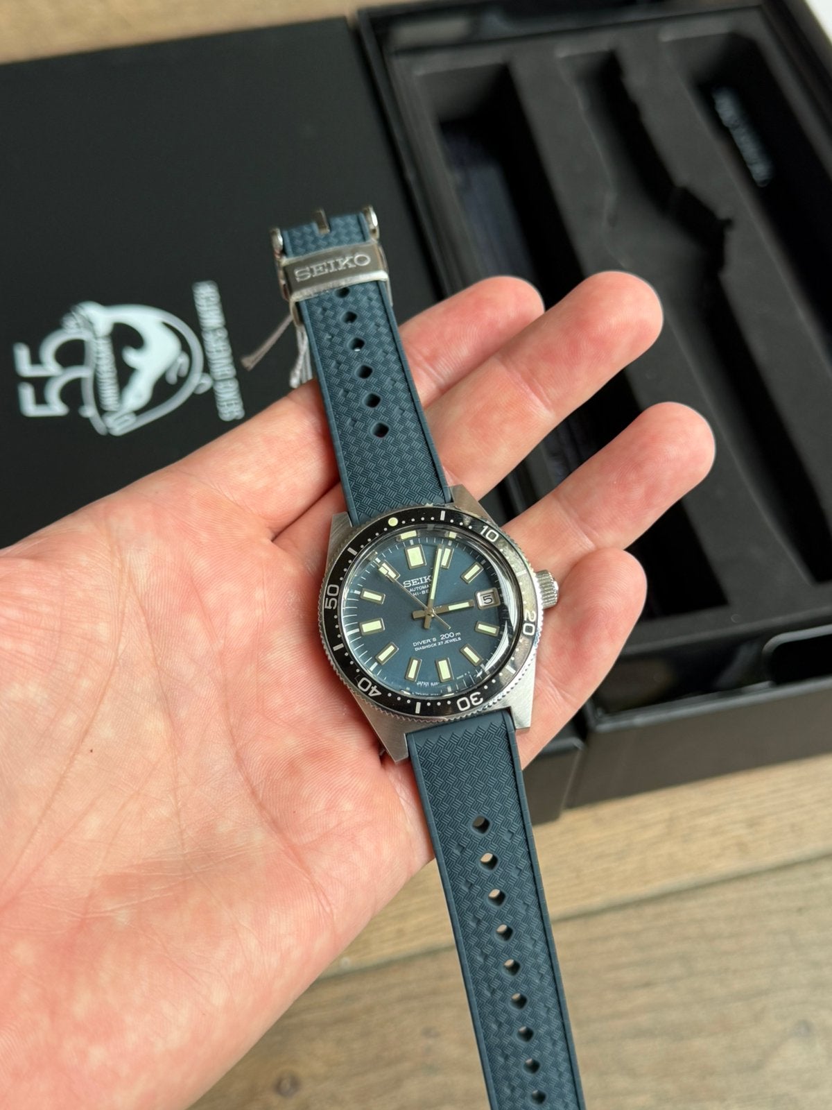 Seiko SLA037J1 62MAS – 55th Anniversary –Ongedragen Full Set, Sieraden, Tassen en Uiterlijk, Horloges | Heren, Ophalen, Seiko