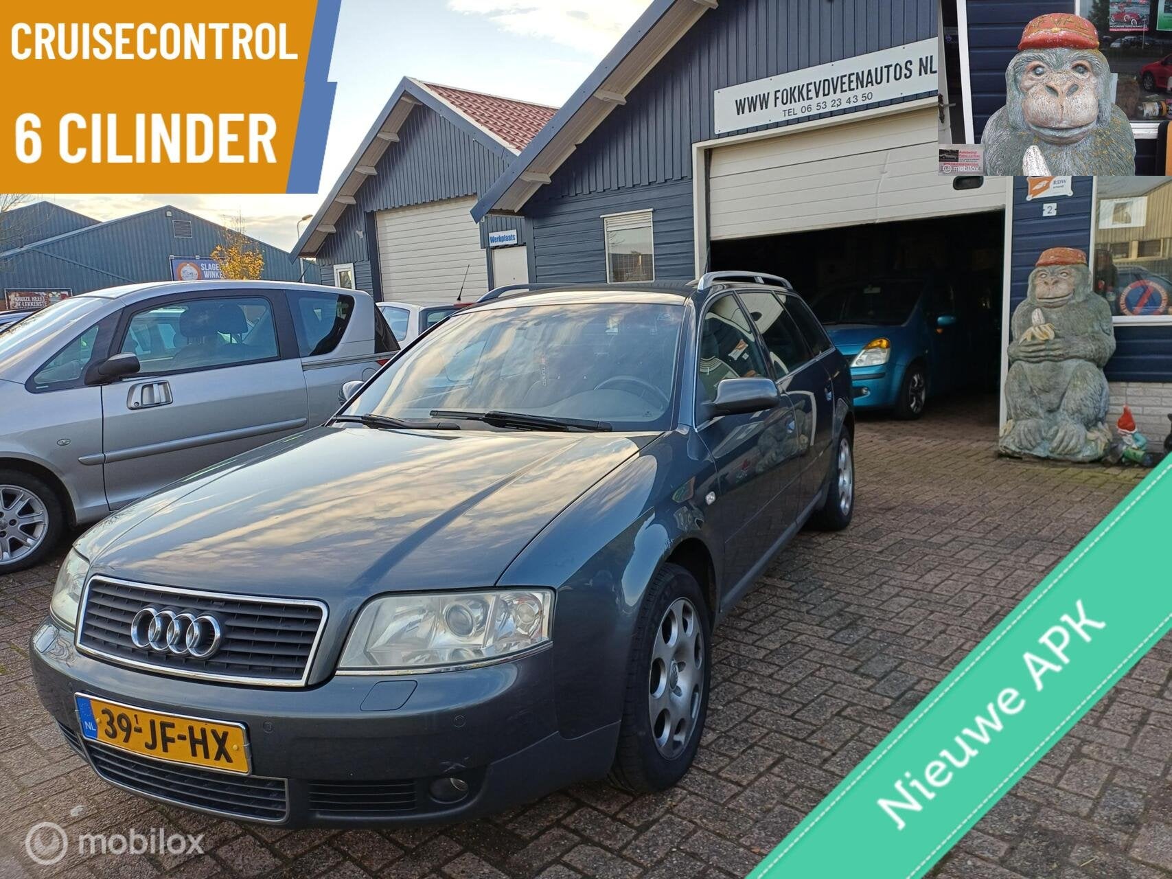 Audi A6 Avant 2.4, Auto's, Audi, Voorwielaandrijving, Stof, Gebruikt, Handgeschakeld