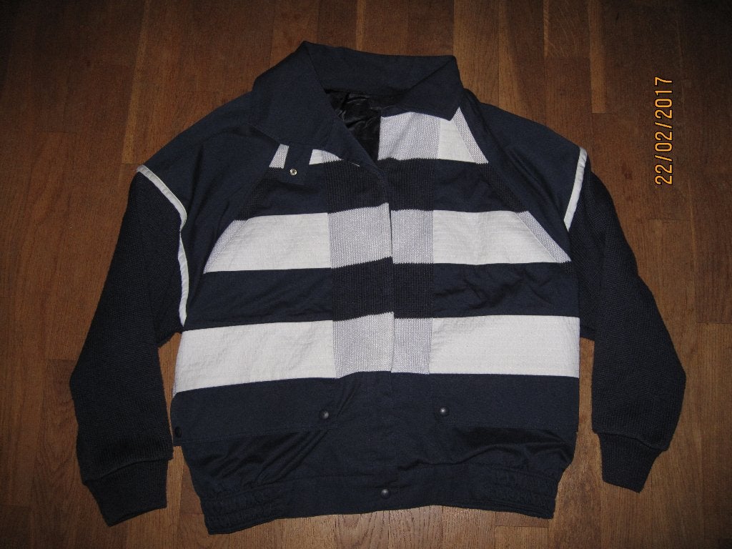 Hucke donkerblauw zomerjack maat L, Maat 52/54 (L), Hucke, Blauw, Ophalen of Verzenden