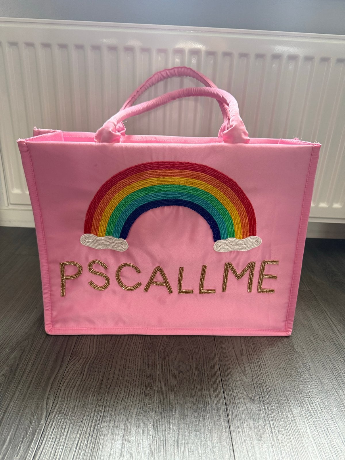 Roze PSCALLME Shopper met Regenboog/Sterren, Sieraden, Tassen en Uiterlijk, Ophalen of Verzenden, Nieuw, Roze, Shopper