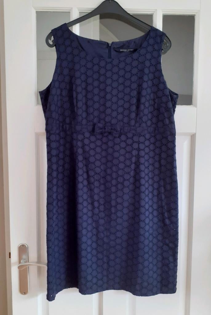 Marina Rinaldi donkerblauwe jurk maat 46, Kleding | Dames, Gelegenheidskleding, Overige typen, Blauw, Maat 46/48 (XL) of groter