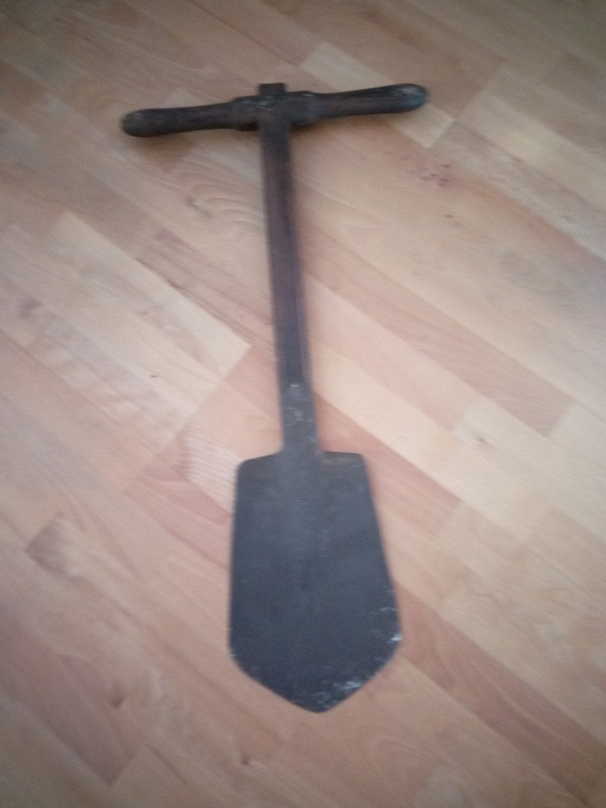 Oude handboor/grondboor met T-handvat, Ophalen of Verzenden, Gebruikt, Overige typen
