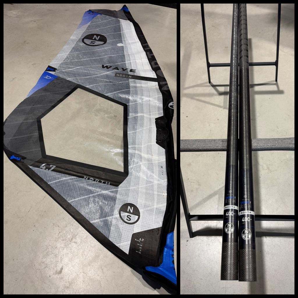 North Sails Wave 4.7 + North Sails Skinny Pro 400 RDM C100, Ophalen, -, North, -