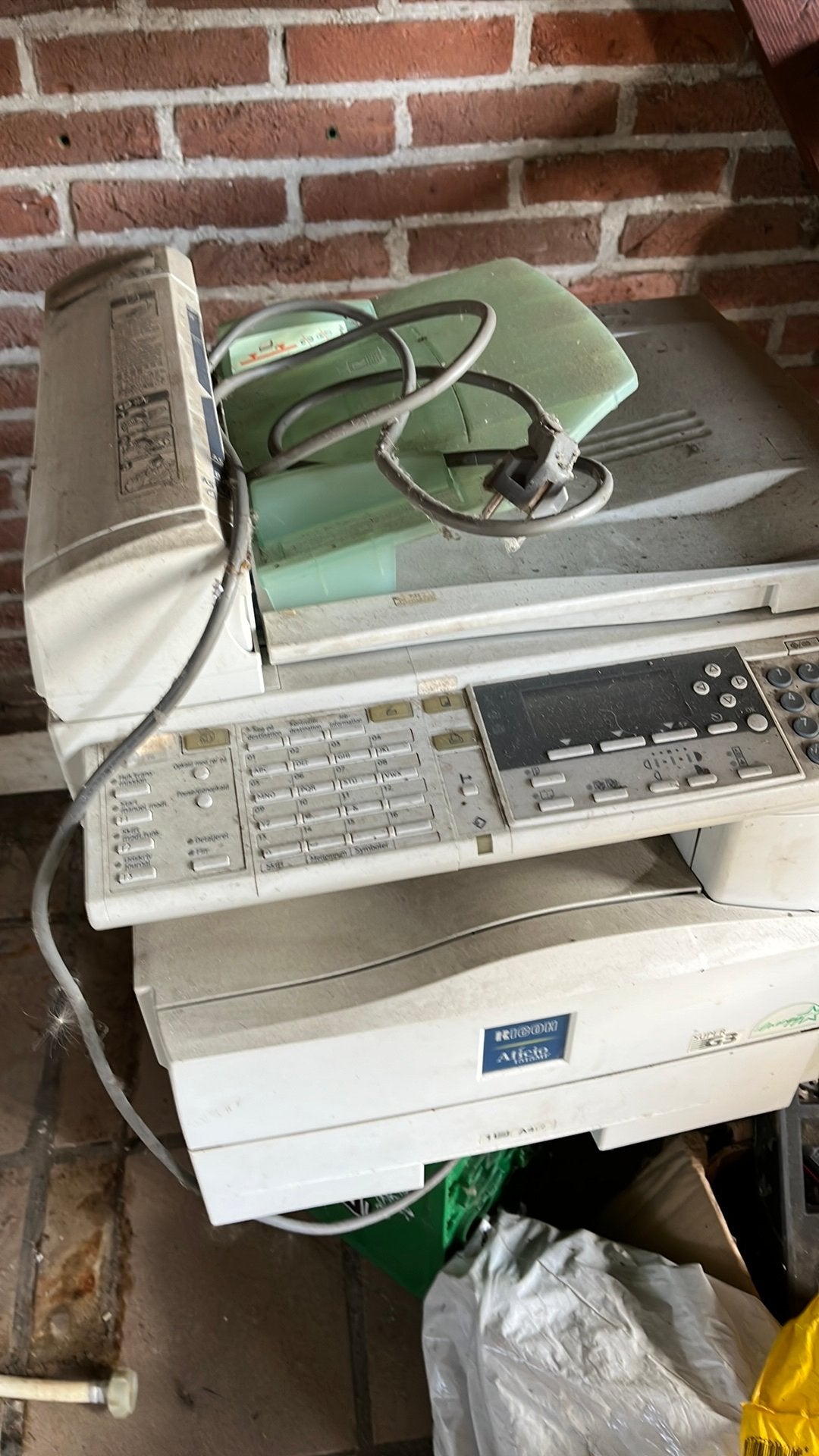 Copieeermachine, Ophalen, Gebruikt
