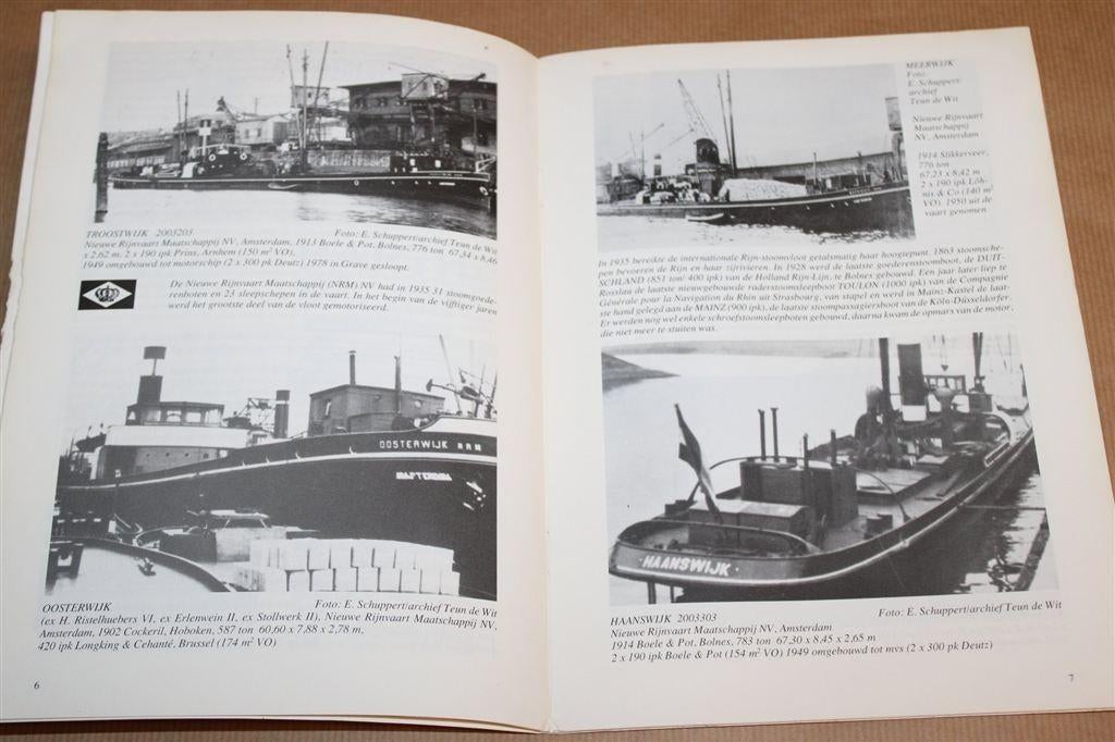 Stoomgoederenboten op de Rijn — Historie Binnenvaart, Gebruikt, -, -, Ophalen of Verzenden