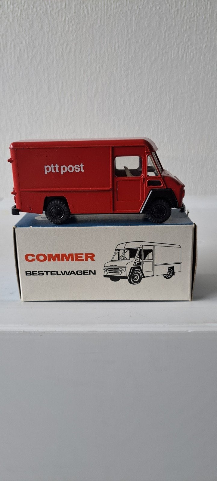 Commer Bestelwagen PTT Post modelauto met originele doos, Ophalen of Verzenden, Zo goed als nieuw