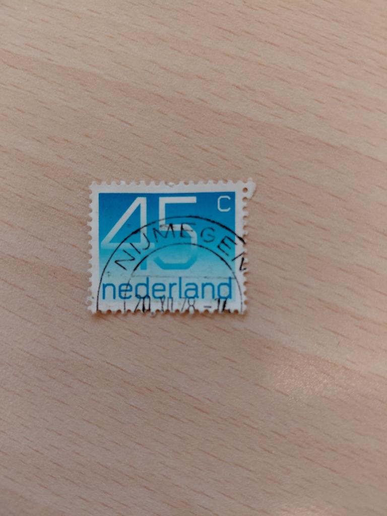 Crouwel zegel met stempel Nijmegen, Verzenden, Gestempeld