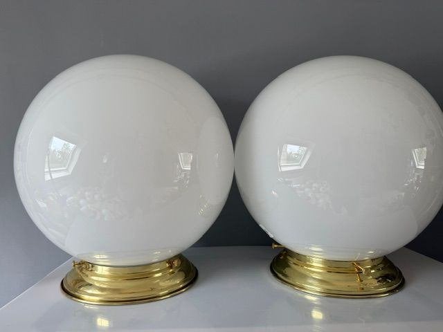 Twee Grote Giso Gispen plafondlampen  Prijs = per stuk, Huis en Inrichting, Lampen | Hanglampen, Ophalen, Gebruikt, Glas, Minder dan 50 cm