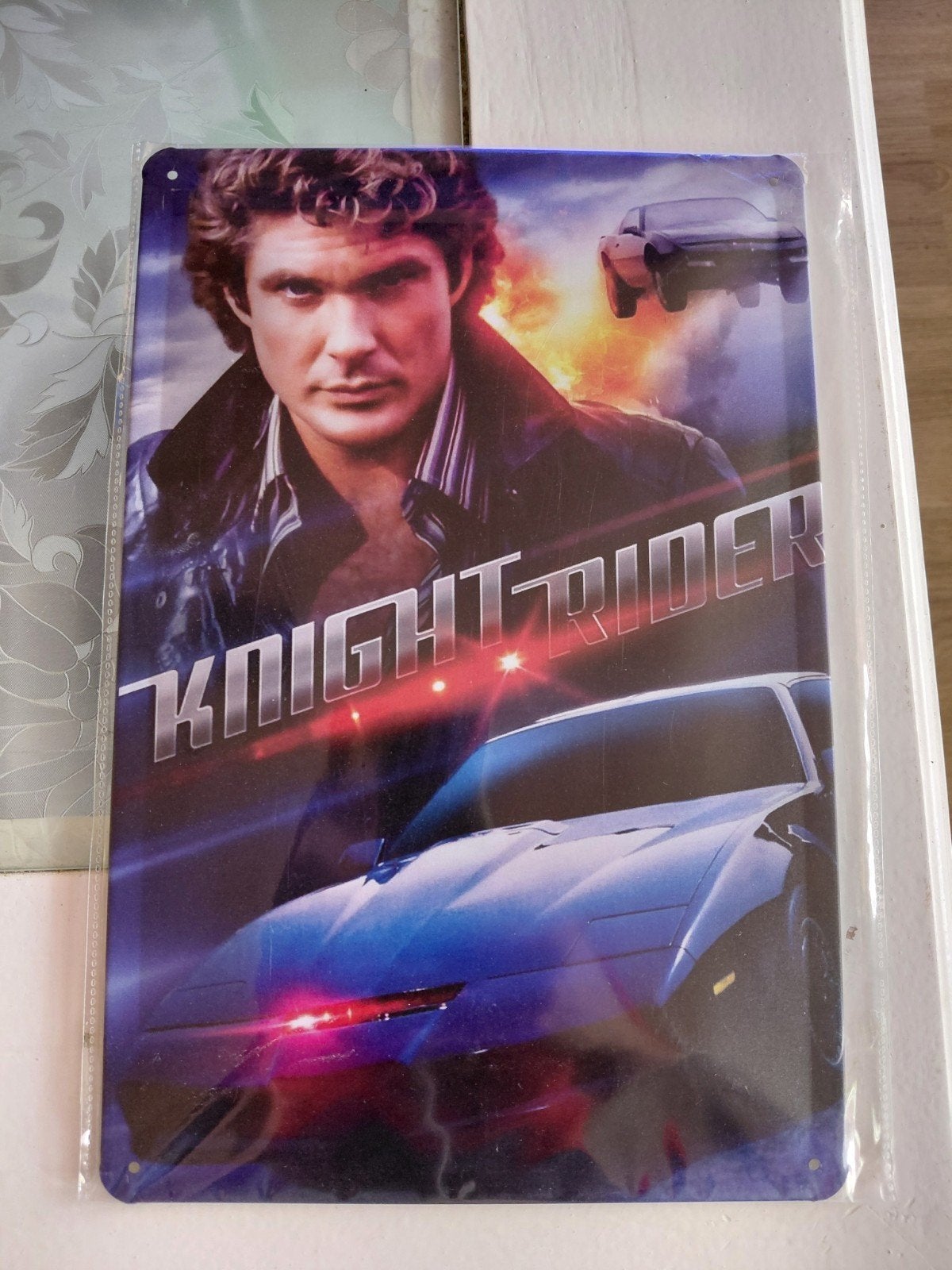Knight Rider - Metalen wandbord - 20x30cm., Ophalen of Verzenden, Nieuw, Tv, Poster
