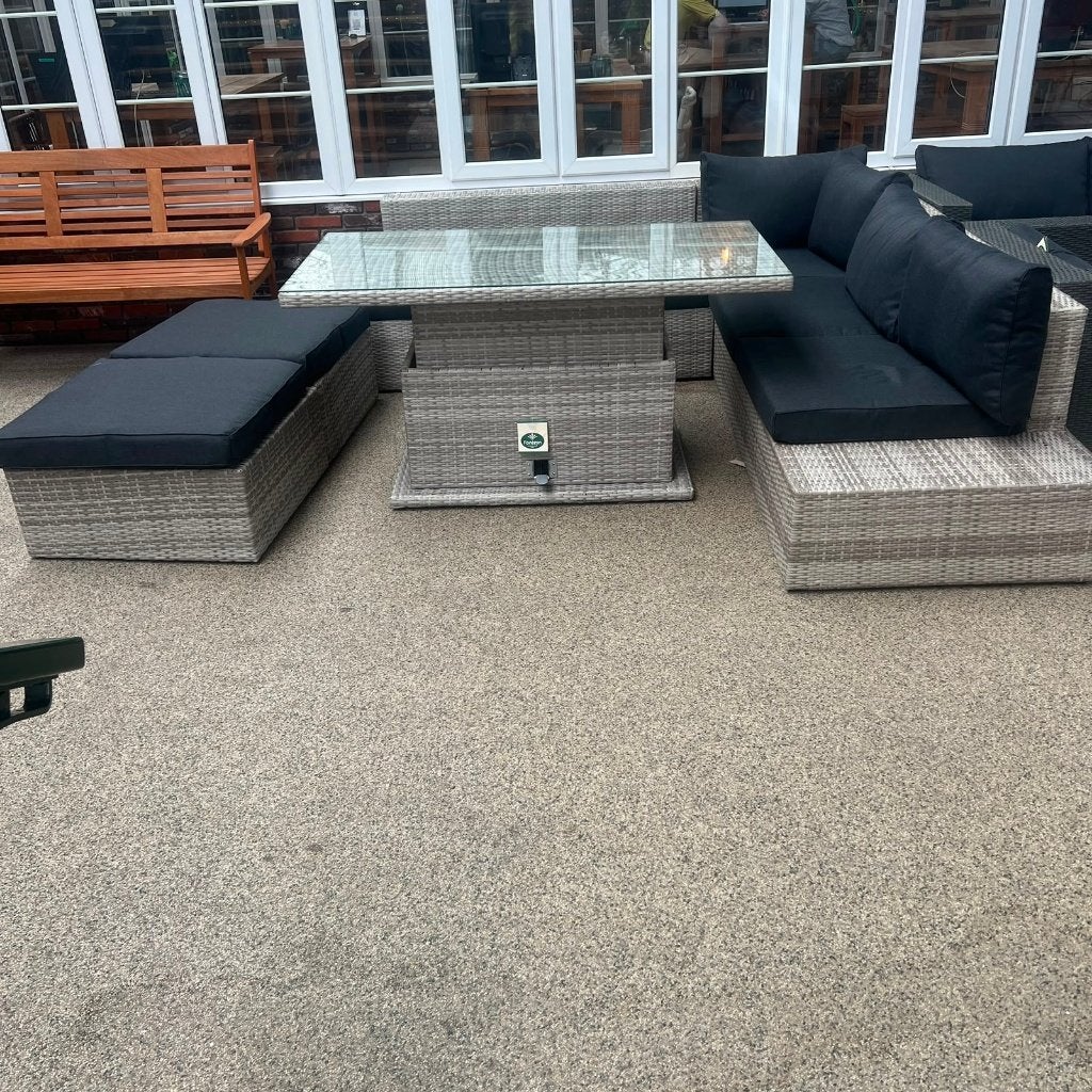 Salou Loungeset | Lichtgrijs | Showroommodel, Ophalen, 5 zitplaatsen, Gebruikt, Loungeset