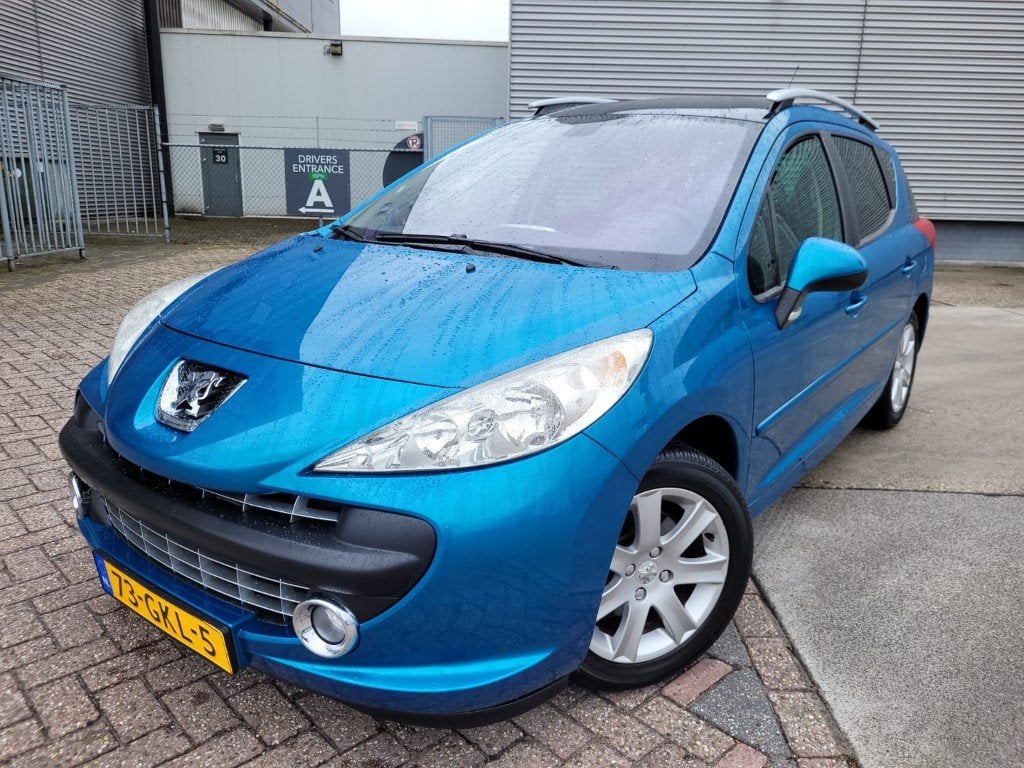 Peugeot 207 SW 1.6 VTi XS Panoramadak (bj 2008), Voorwielaandrijving, Stof, Gebruikt, Zwart