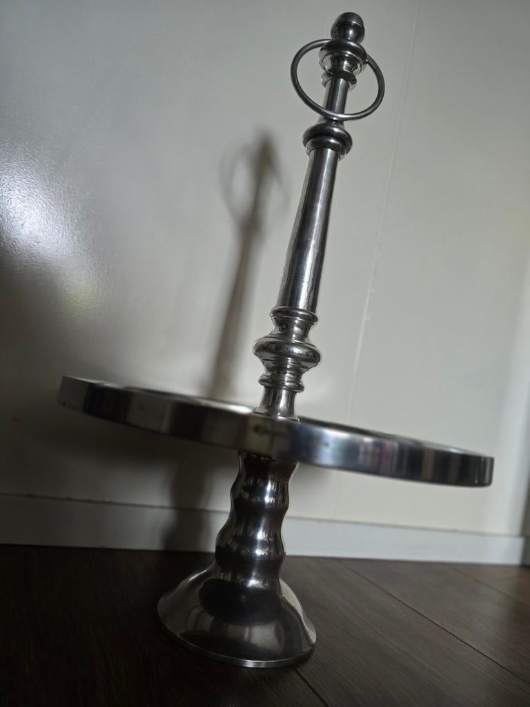 Riviera Maison Etagere - Zilverkleurig, Overige materialen, Schaal, Rond, Ophalen of Verzenden