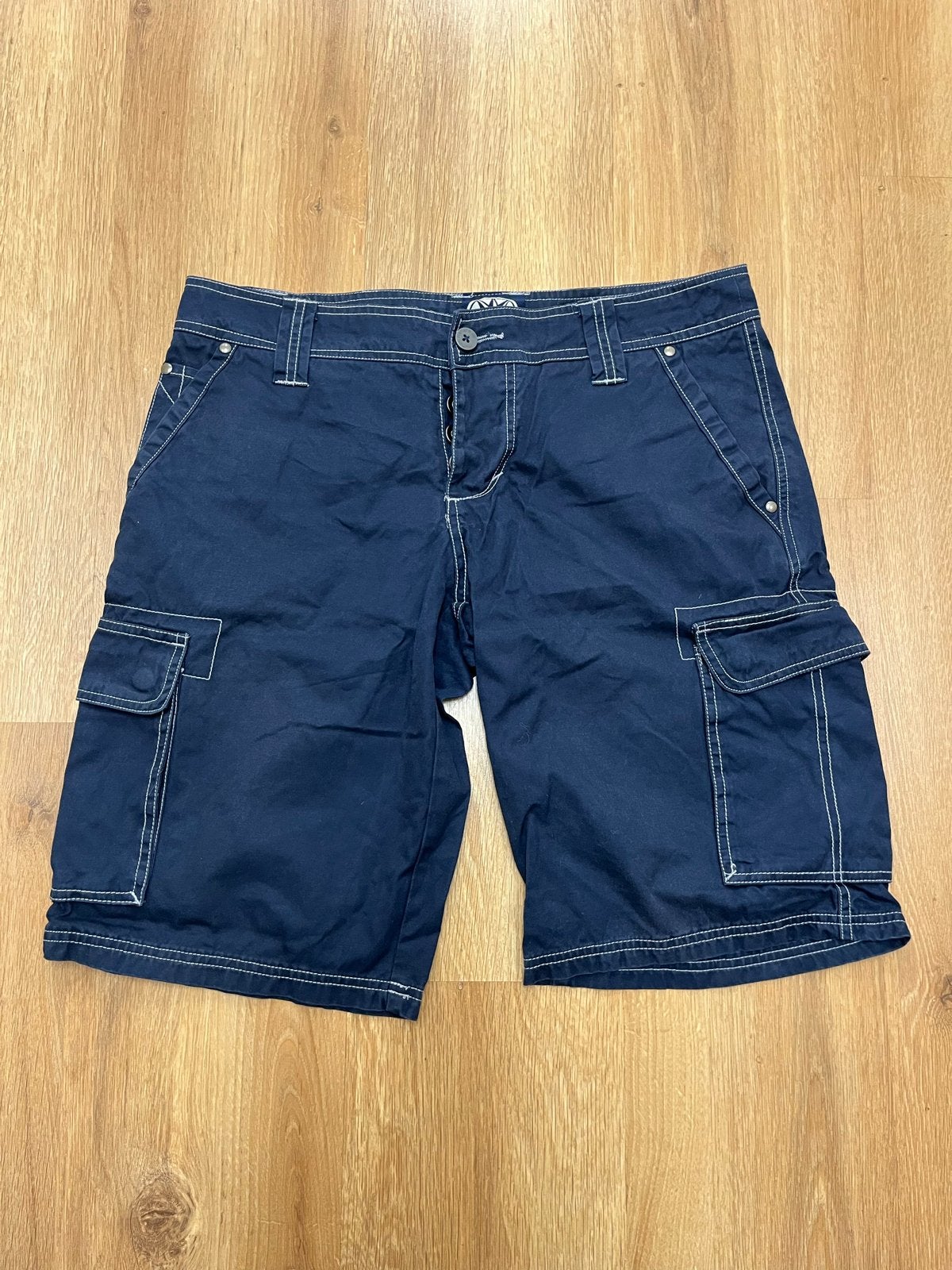 Adventure Line Cargo Shorts Maat 50 (M) - Donkerblauw, Ophalen of Verzenden, Gedragen, Maat 48/50 (M), Blauw