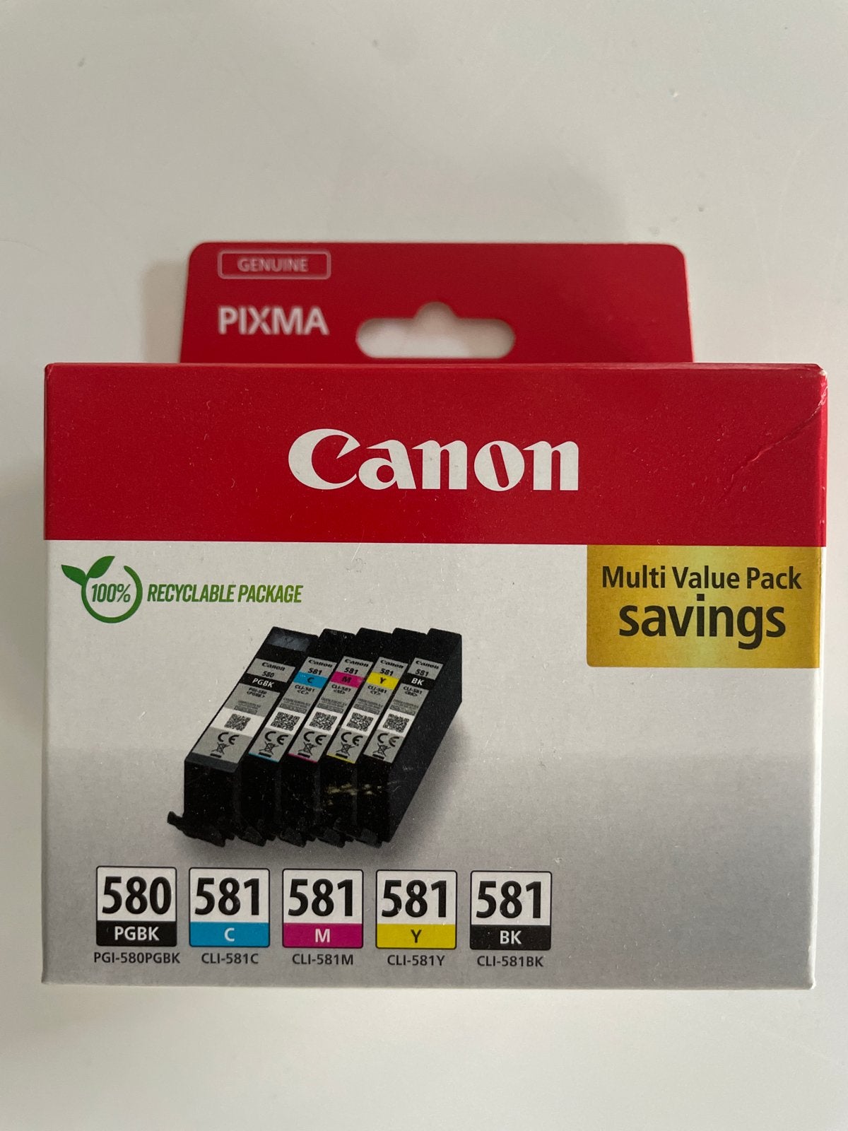 Nieuw Canon PIXMA Inktcartridge Multi Value Pack 580/581, Ophalen, Nieuw