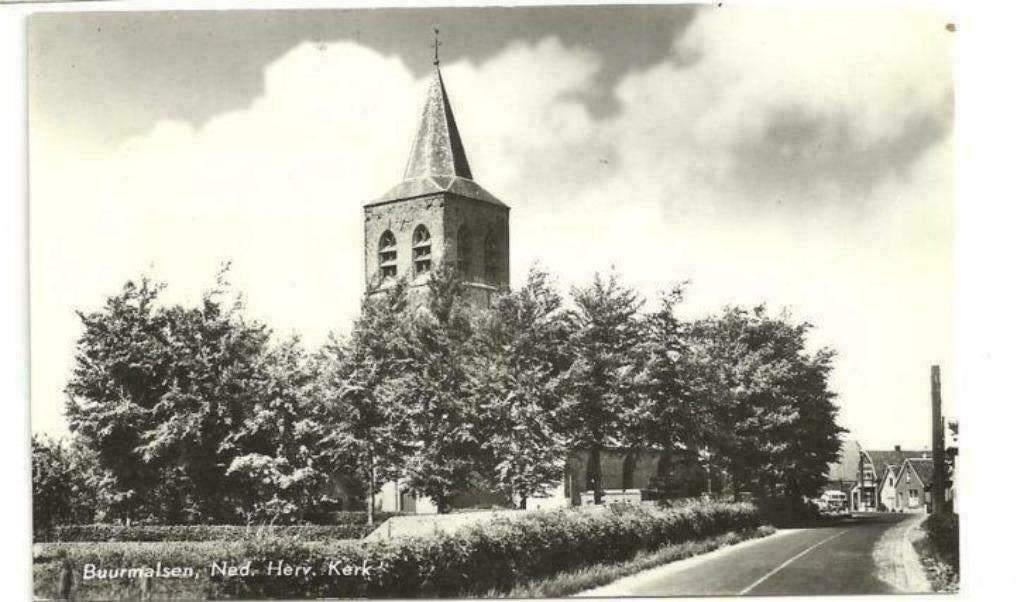 AK Buurmalsen, Geldermalsen - Ned. Herv. Kerk, Verzamelen, Ansichtkaarten | Nederland, Verzenden, 1960 tot 1980, Ongelopen, Gelderland