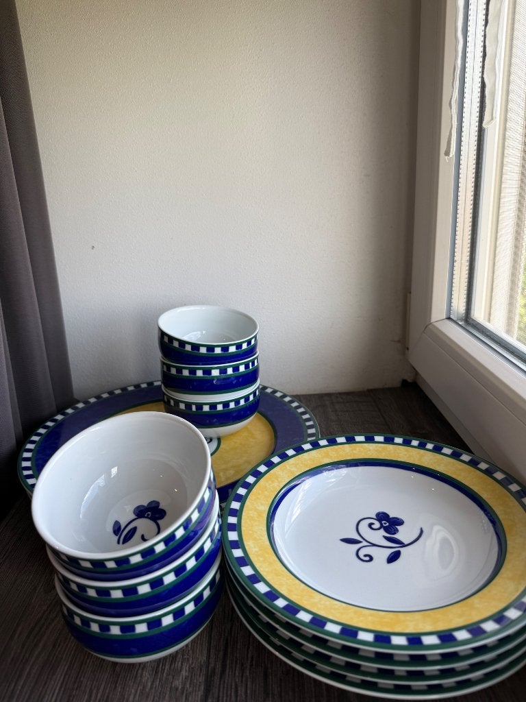 SPAL Porcelanas Portugal – Firenze servies | 12-delige set, Ophalen, Overige merken, Zo goed als nieuw, Bord(en)