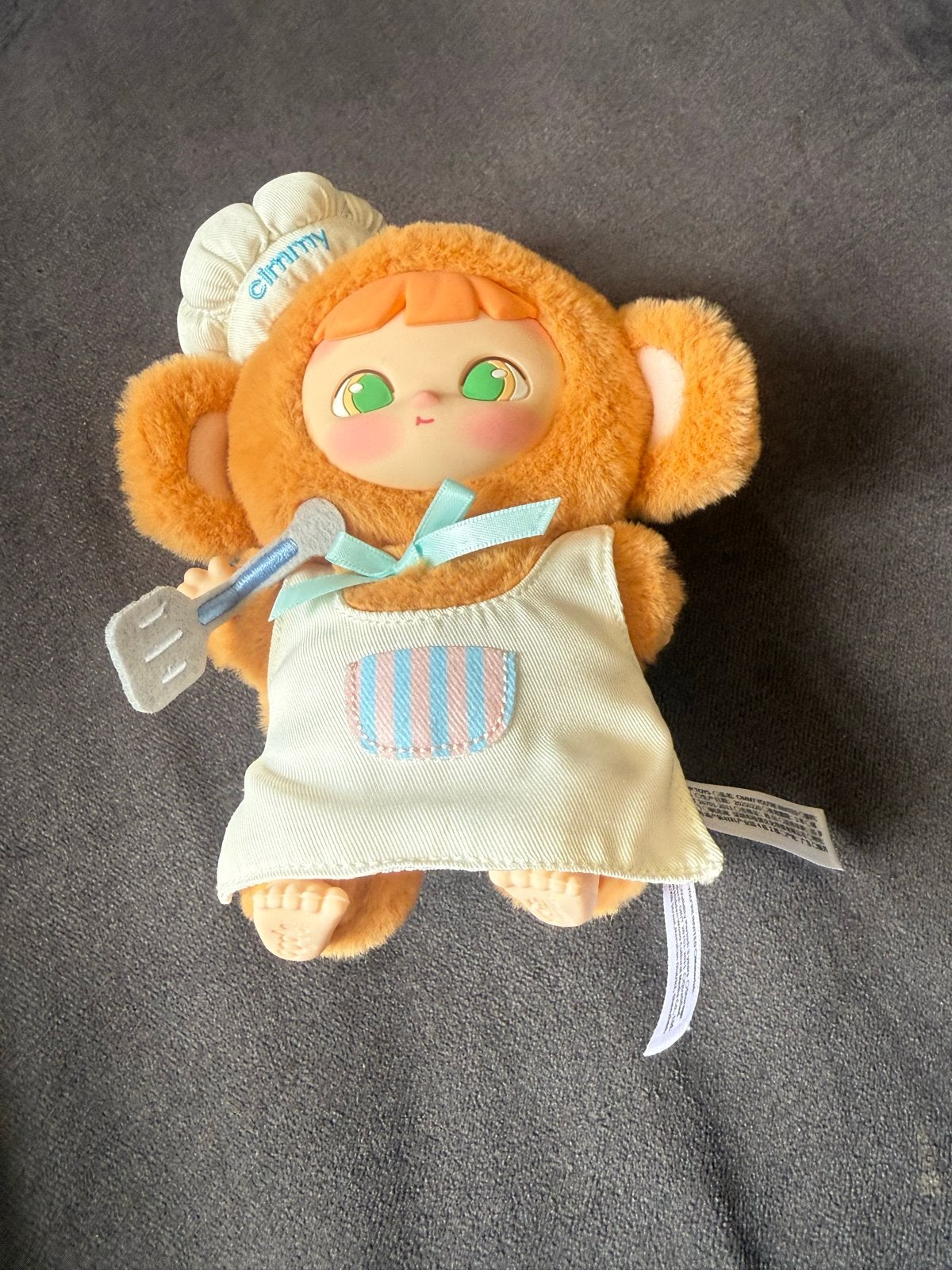 Jp Toya Chimmy Cuddly Family knuffel met schort en koksmuts, Ophalen, Oranje, Overige merken, Overige karakters
