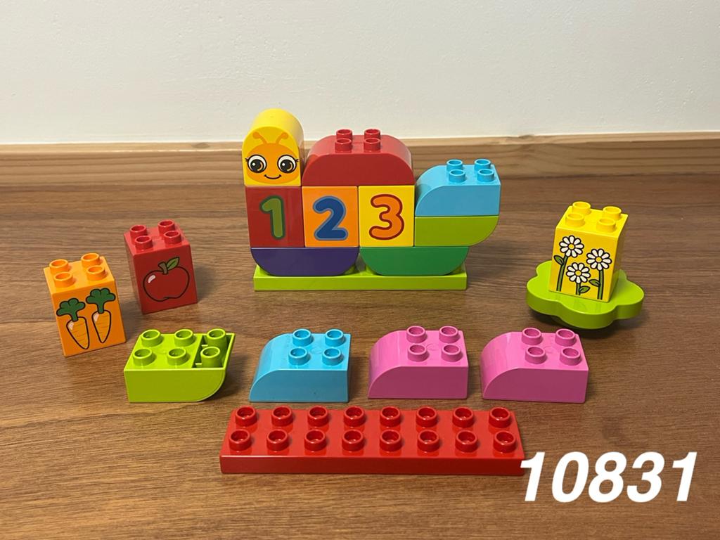 Duplo mijn eerste rups vlinder blokken 10831 (compleet) 10, Ophalen of Verzenden, Zo goed als nieuw, Complete set, Duplo