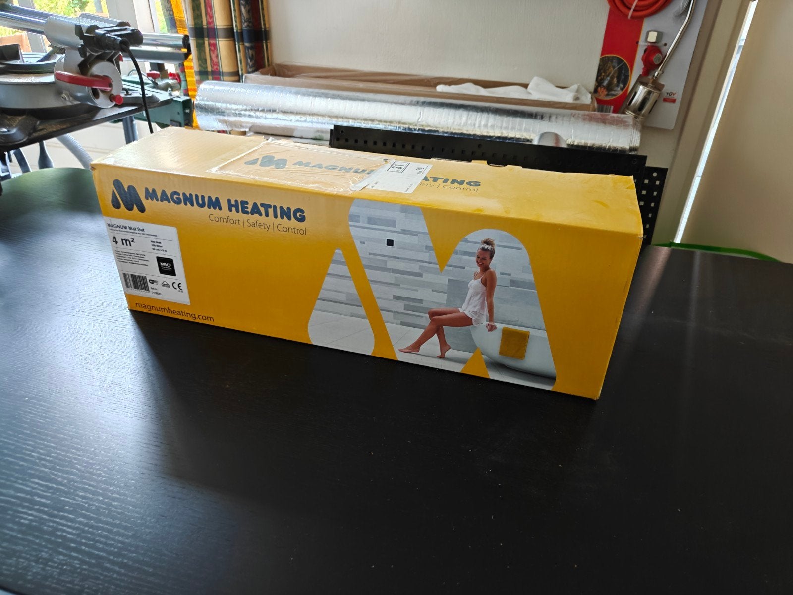 Magnum elektrische vloerverwarming 4m² (8x0,50m), 500 tot 800 watt, Minder dan 30 cm, Overige typen, Nieuw
