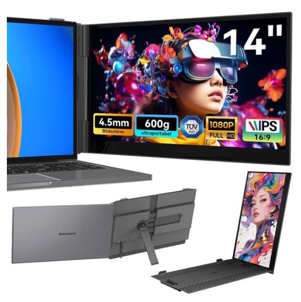 Blackview SCM6 Draagbare Monitor 14", Nieuw!!, IPS, Verzenden, Nieuw, Full HD