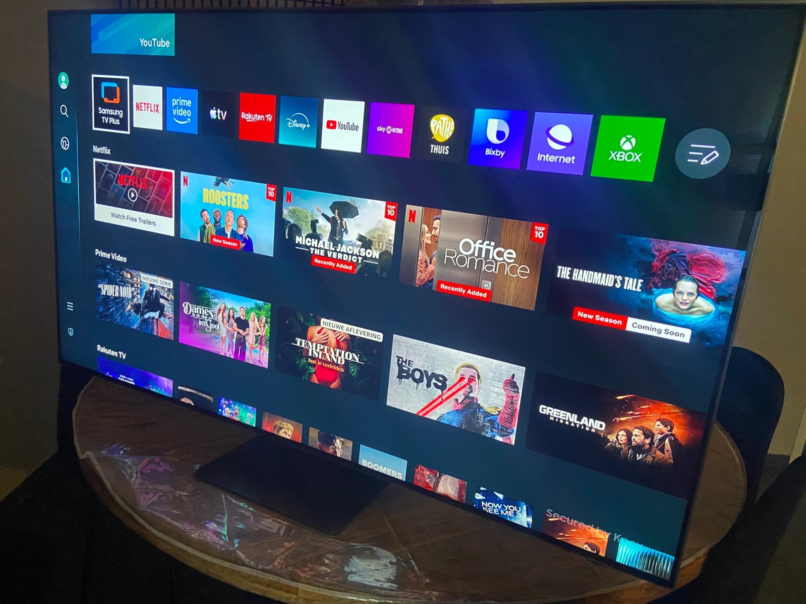 SAMSUNG 55 INCH NEO QLED 4k SMART TV, 120 Hz, Ophalen of Verzenden, Zo goed als nieuw, Samsung