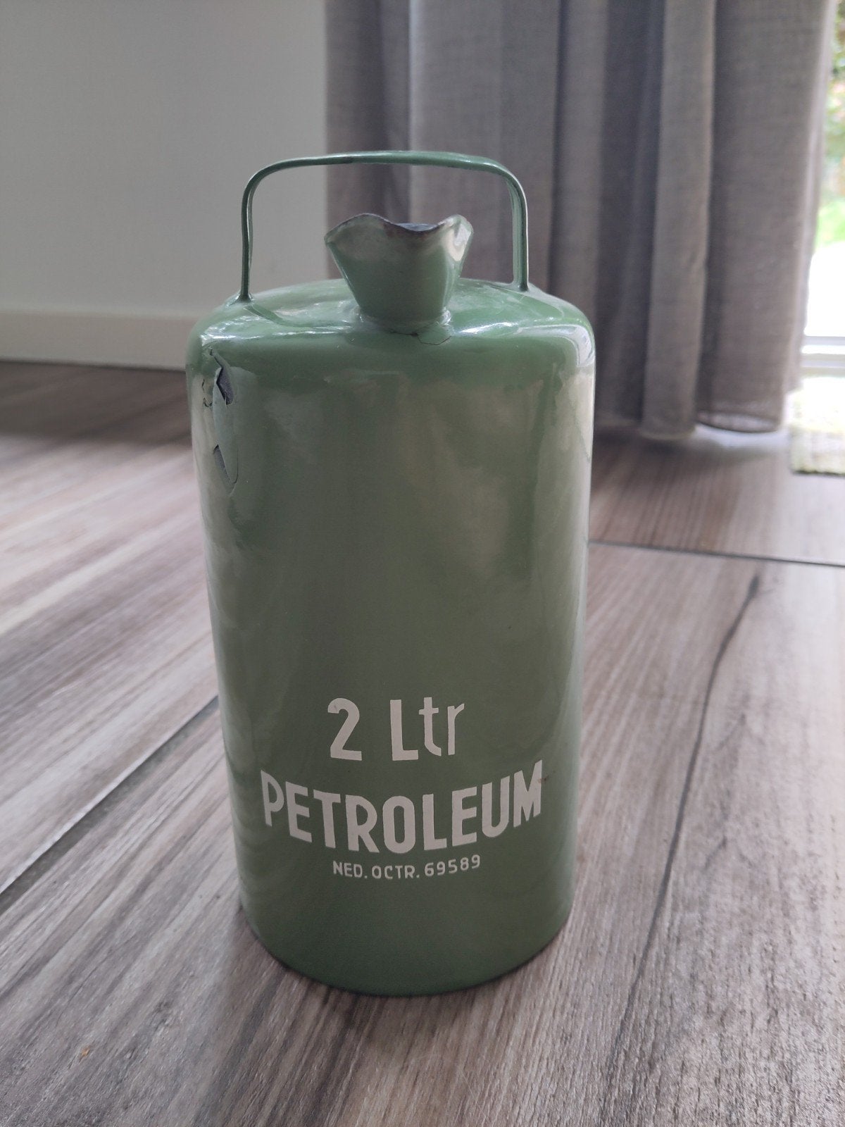 antieke petroleumbus, Antiek en Kunst, Ophalen of Verzenden