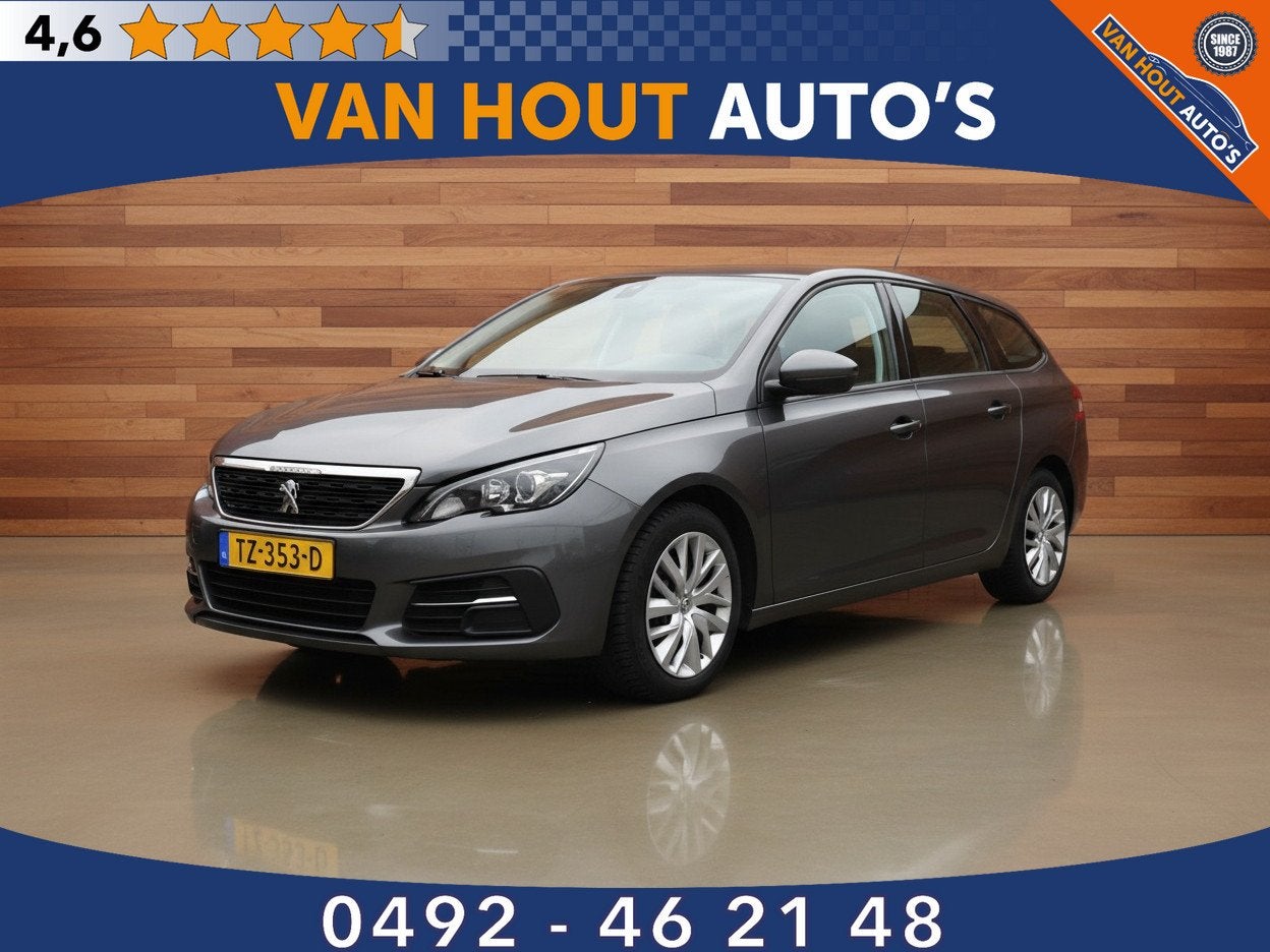 Peugeot 308 SW 1.2 PureTech Blue Lease | NAVI | CLIMA, Auto's, Voorwielaandrijving, Dealer onderhouden, Stof, Gebruikt
