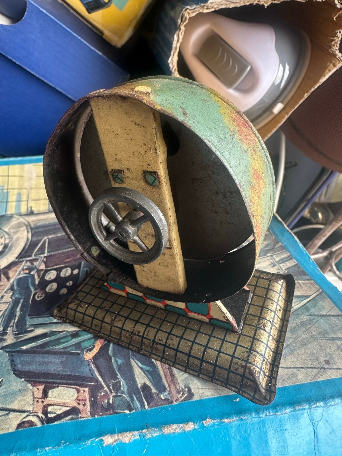 Vintage blikken speelgoed projector K km- Antiek speelgoed, Antiek en Kunst, Ophalen of Verzenden