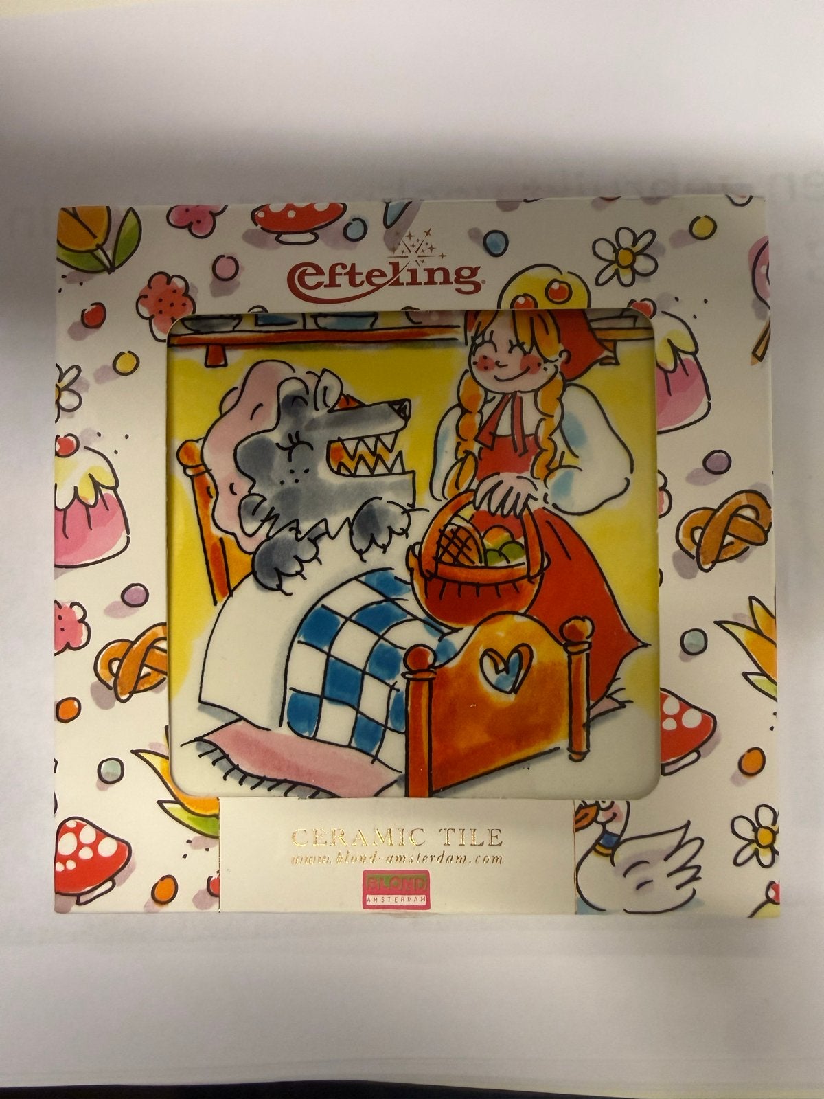 Blond Amsterdam Efteling tegel Roodkapje (nieuw in doos), Verzamelen, Ophalen of Verzenden, Nieuw, Gebruiksvoorwerp