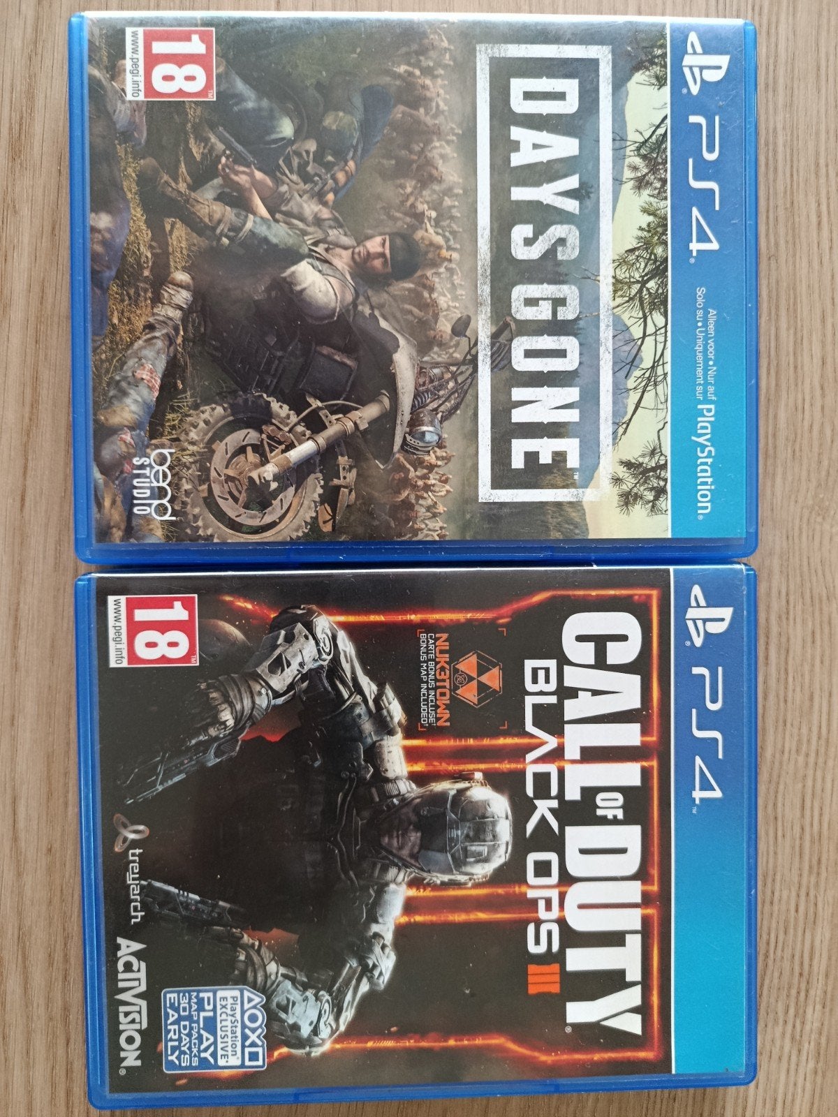 PS4 Games: Days Gone & Call of Duty Black Ops III, Spelcomputers en Games, Games | Sony PlayStation 4, Avontuur en Actie, Online