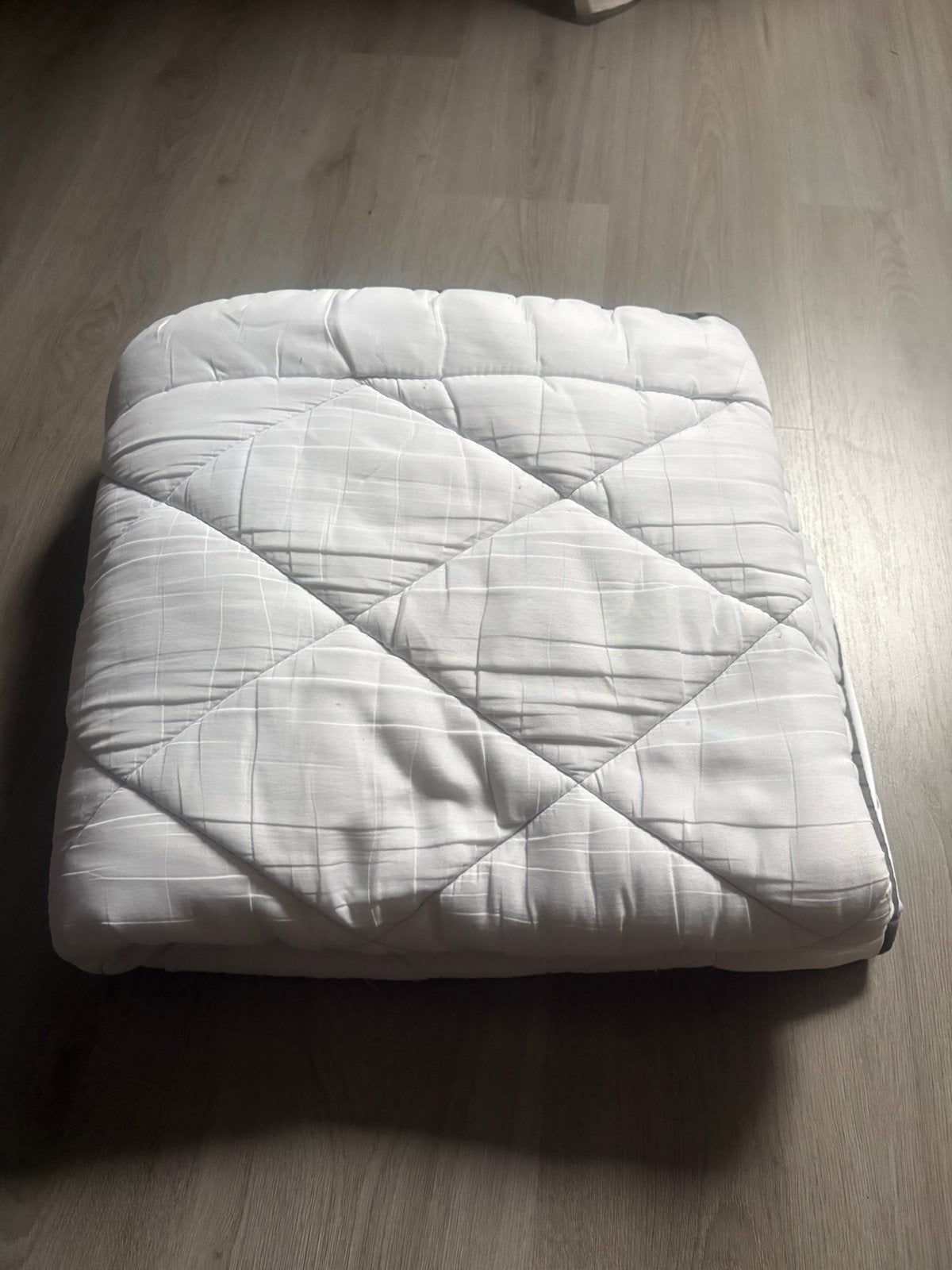 Optidee soft top matrasoplegger 1 persoons, Eenpersoons, Wit, Dekbedovertrek, Ophalen of Verzenden
