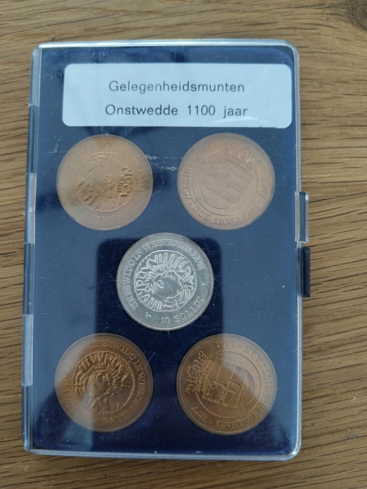 Gedenkmunten Onstwedde 1100 jaar, Postzegels en Munten, Ophalen of Verzenden, Overige typen